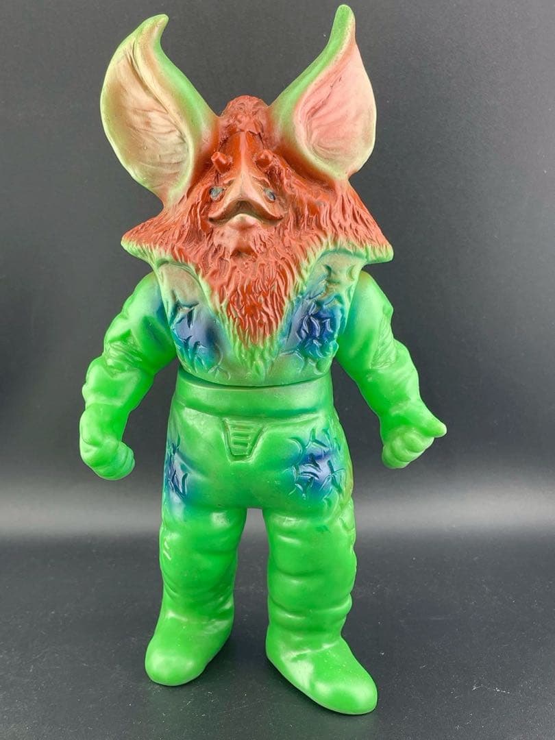 【中古品】イカルス星人　当時品ブルマァク　ソフビ　円谷プロ　フィギュア　マルサン