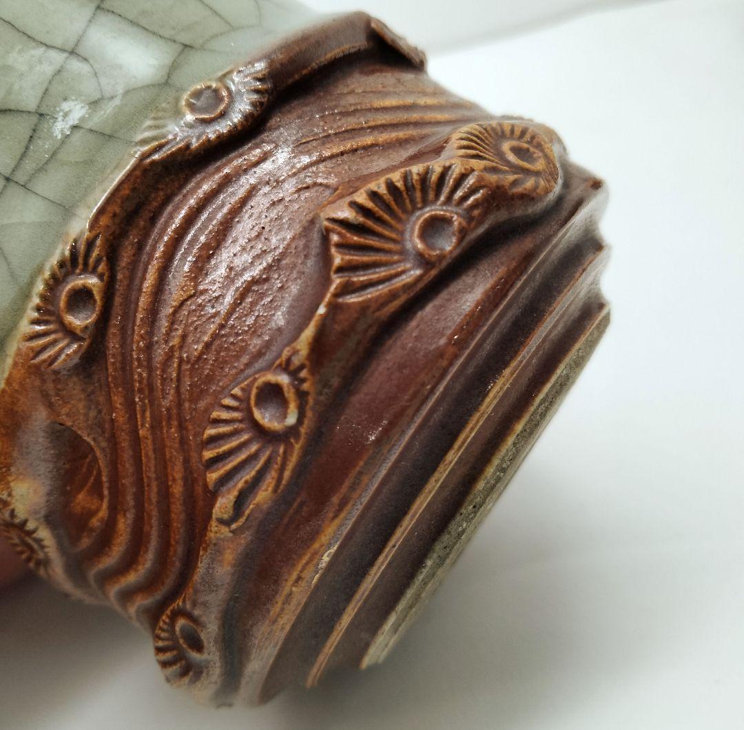 Ｕ152-1 大堀相馬焼 相馬半勝 金彩馬文 ぐい呑み 三客セット FF