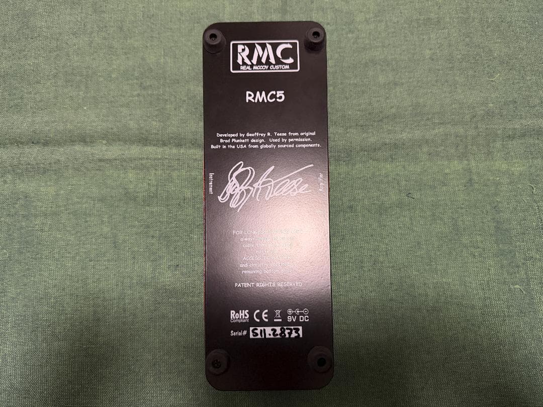 Real McCoy Custom RMC5 Wizard Wah ワウペダル