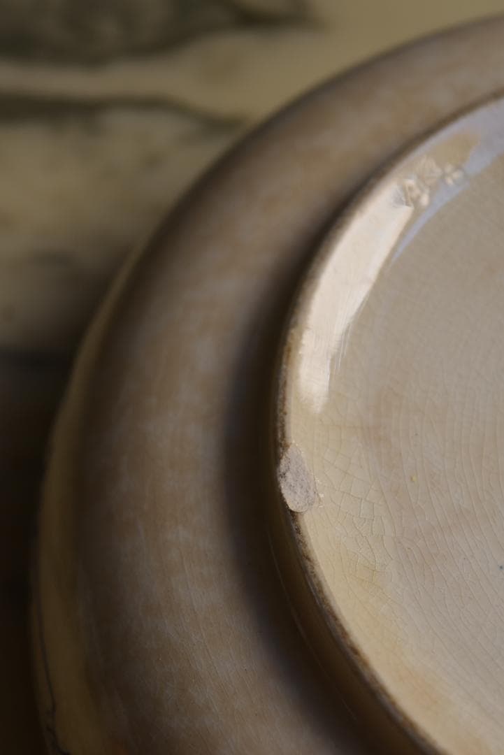 クレイユモントロー コルベール　サラディエ/レギュミエール　アンティーク皿