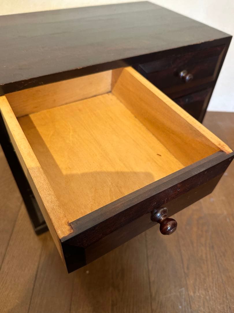 松本民芸家具　凸面小抽斗　小さな箪笥　引き出し家具