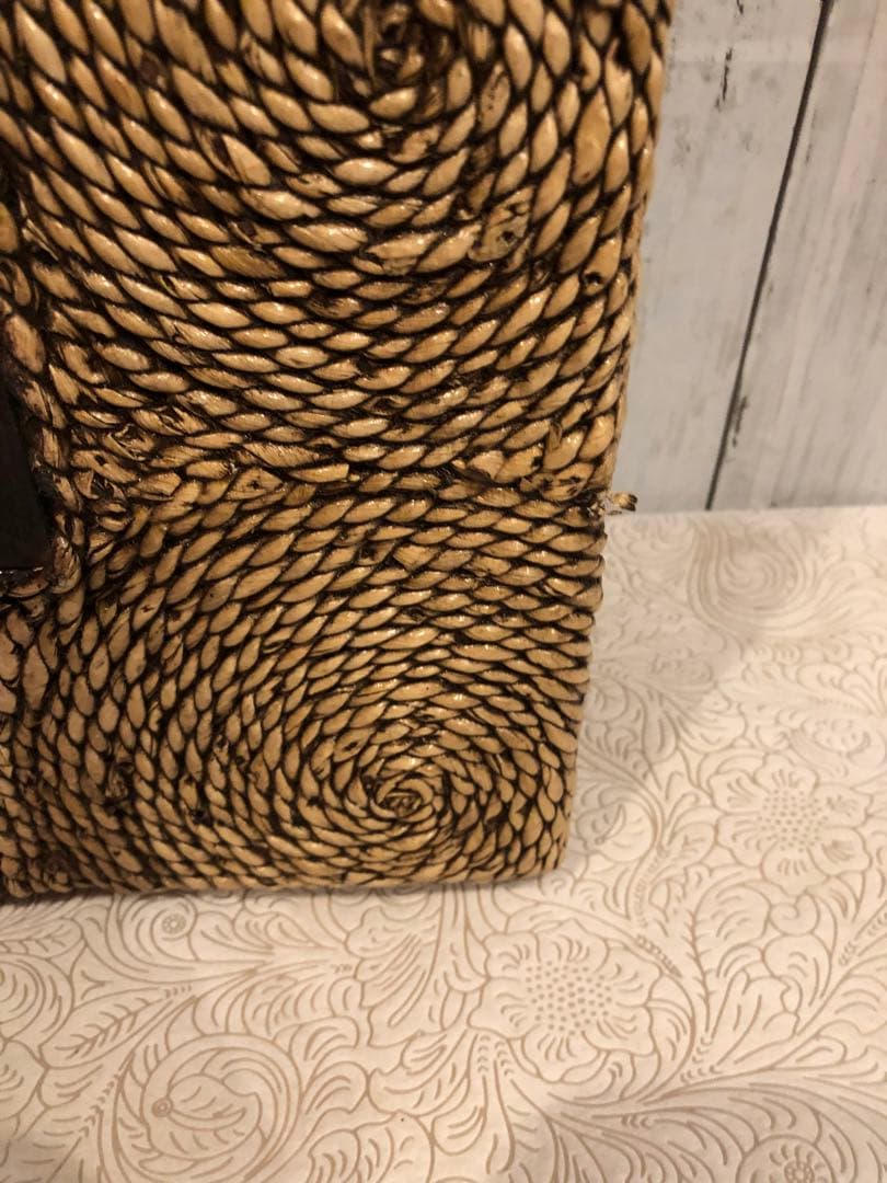 ウォーターヒヤシンス　額縁風インテリアミラー