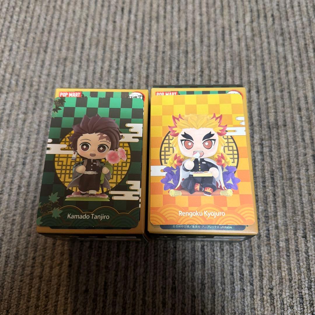 鬼滅の刃 POPMART 煉獄杏寿郎 竈門炭治郎　誕生花シリーズ