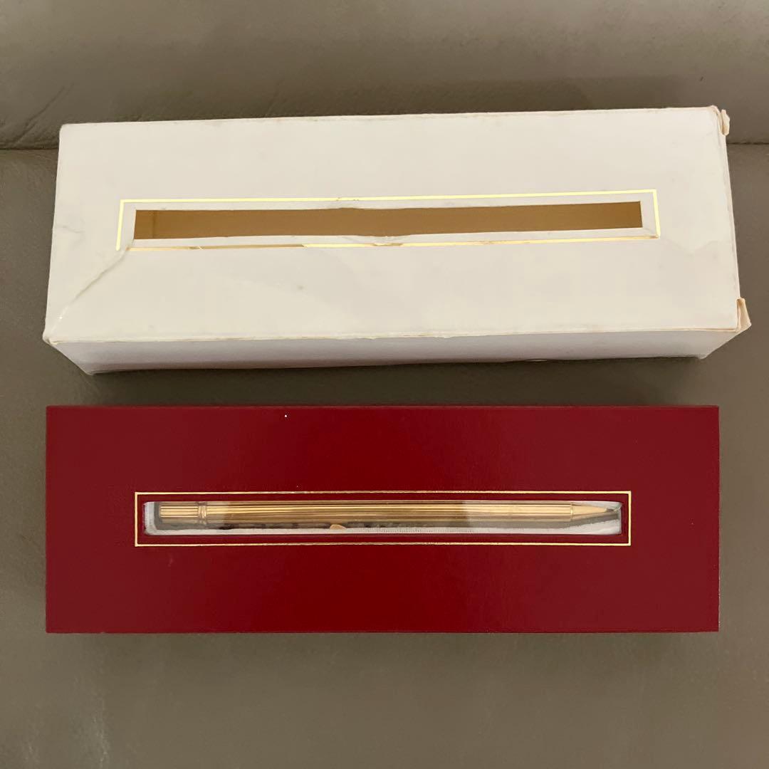 カルティエ Must de Cartier ゴールドボールペン 箱付き