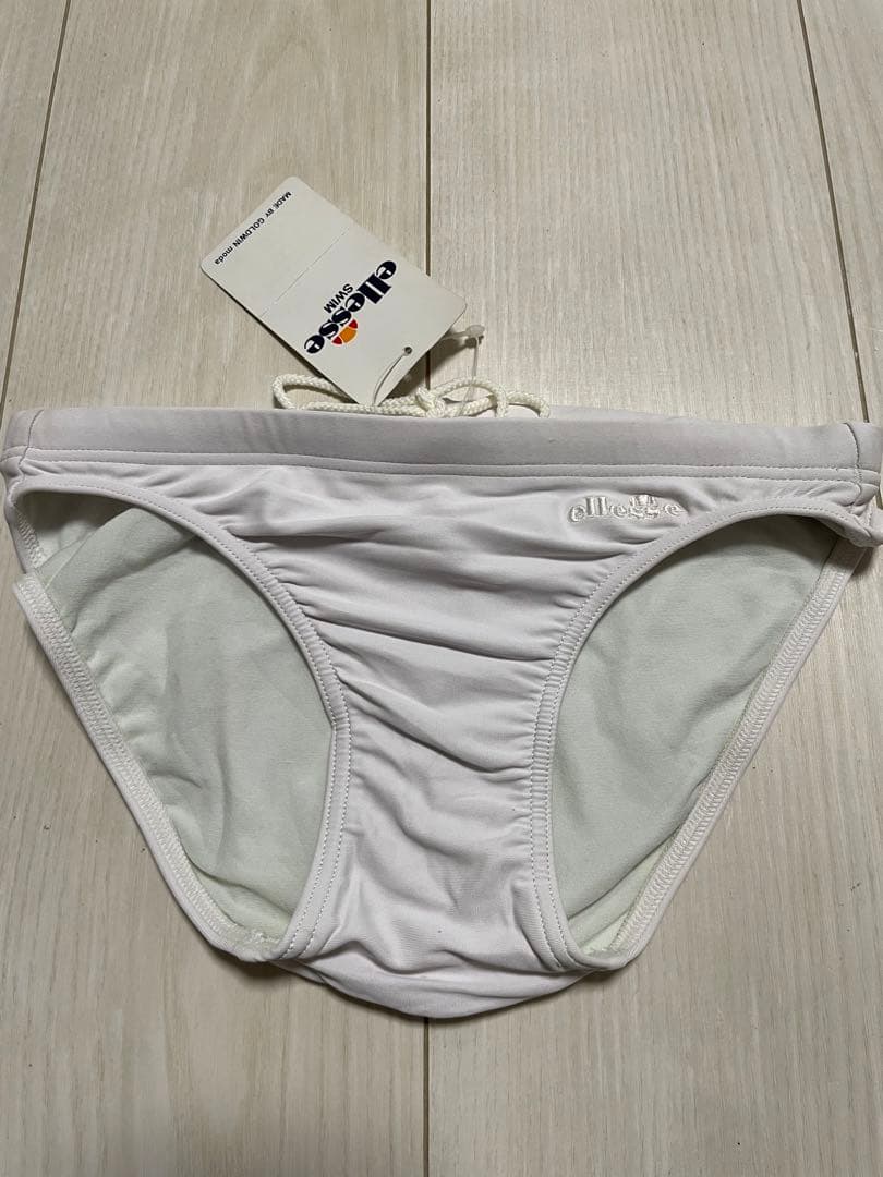 再！値下！ellesse swim 競パン水着 Lサイズ 白