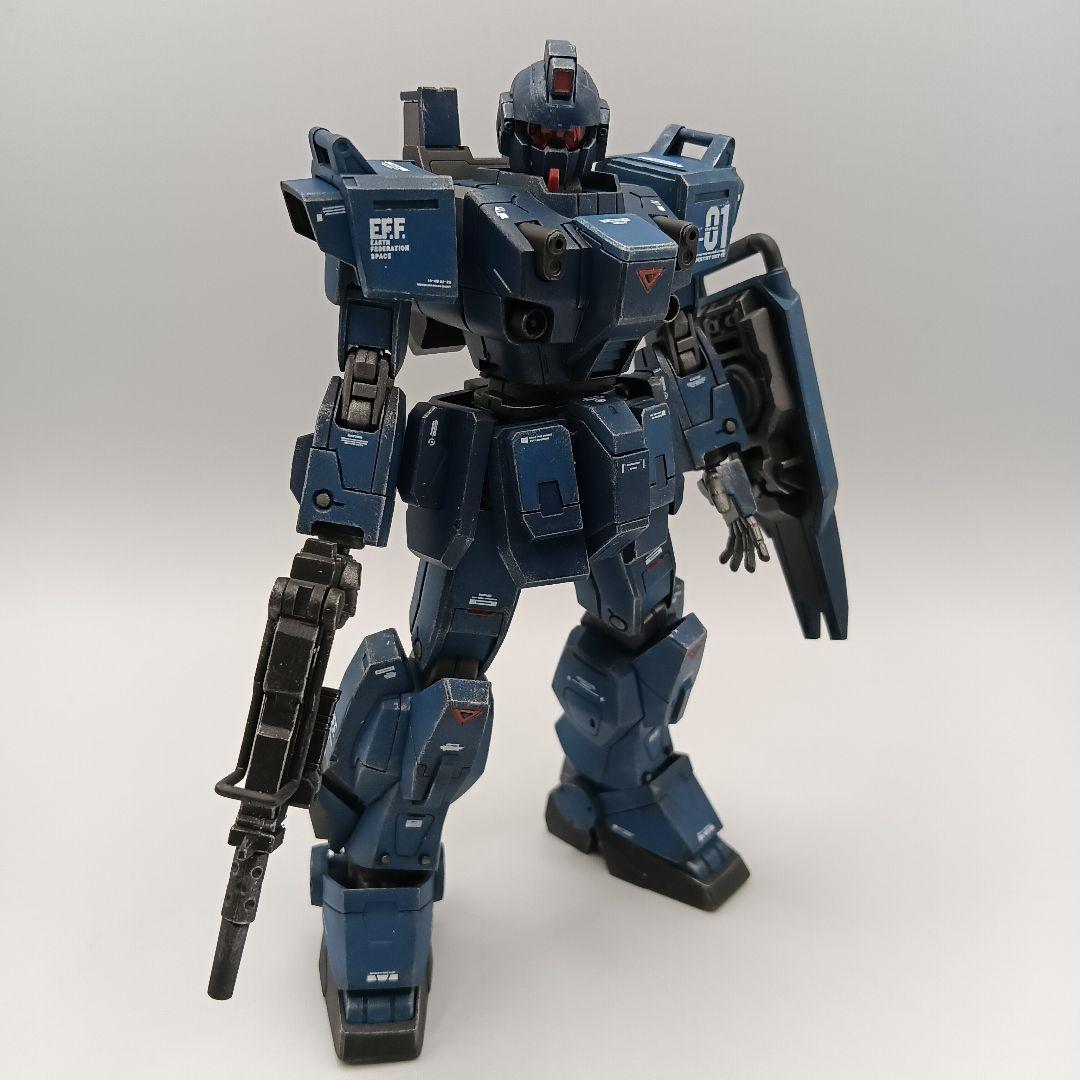 HGUC 1/144ブルーディスティニー1号機　全塗装完成品　自作エフェクト付