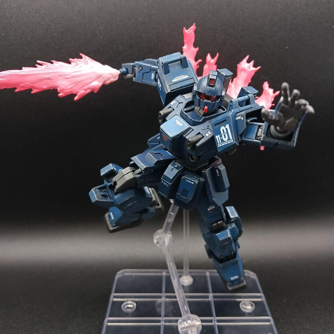 HGUC 1/144ブルーディスティニー1号機　全塗装完成品　自作エフェクト付