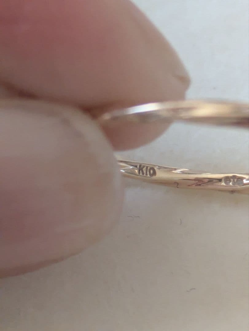 ete K10 ハートモチーフツイスト　リング