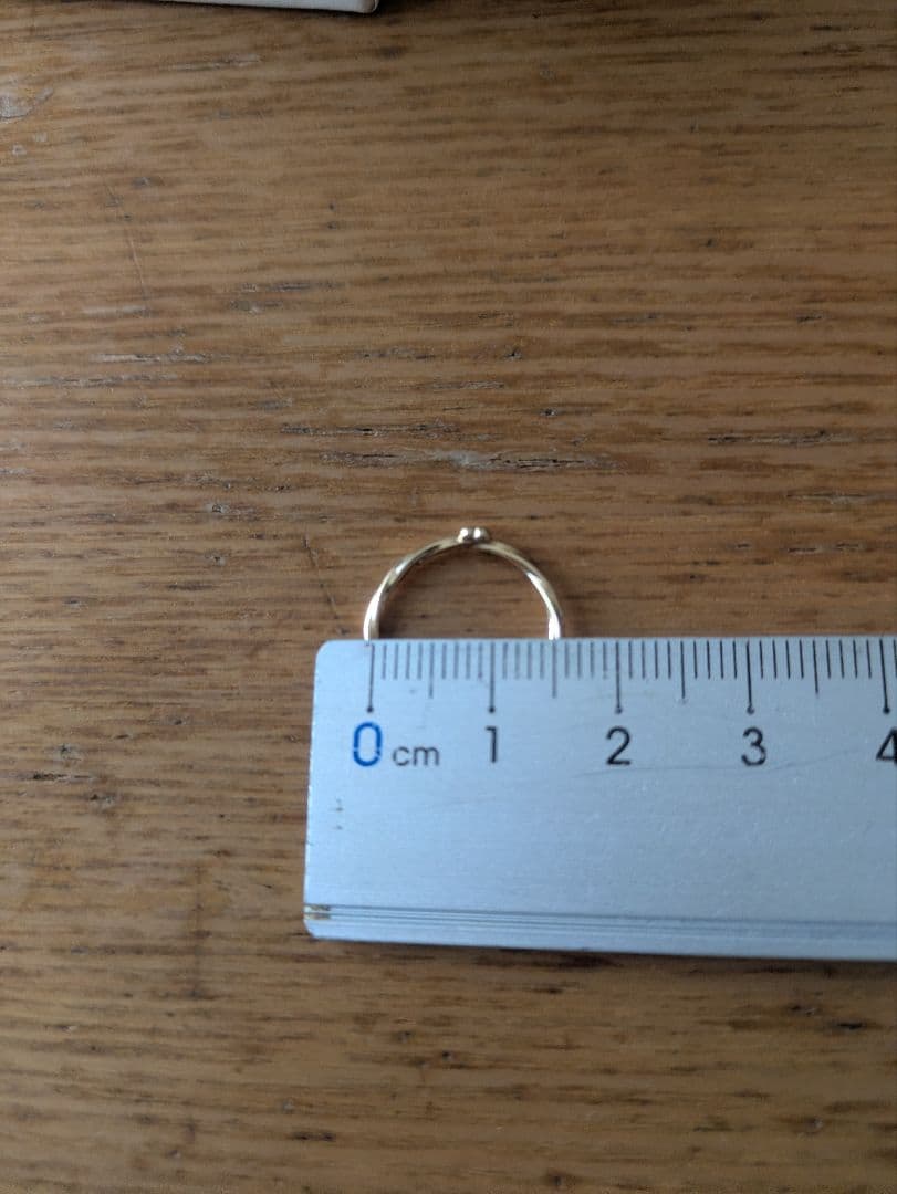 ete K10 ハートモチーフツイスト　リング