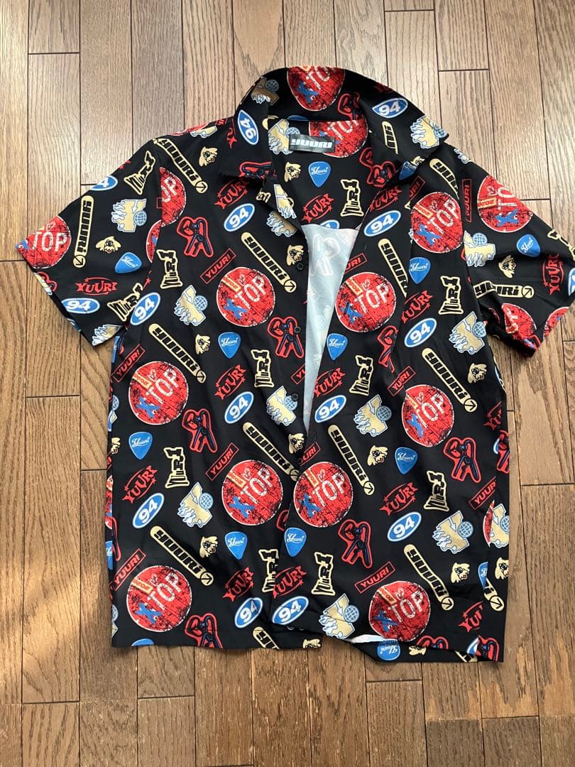美品 優里 YUURI ライブ Liveコンサート限定グッズ 柄シャツ アロハ