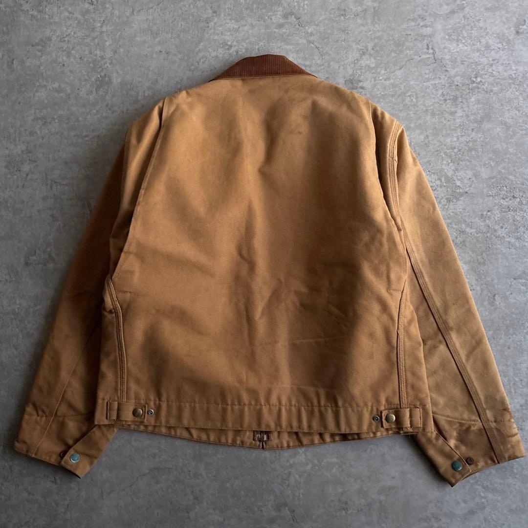 90's■USA製■carhartt【44】デトロイトジャケット ブラウン 短丈