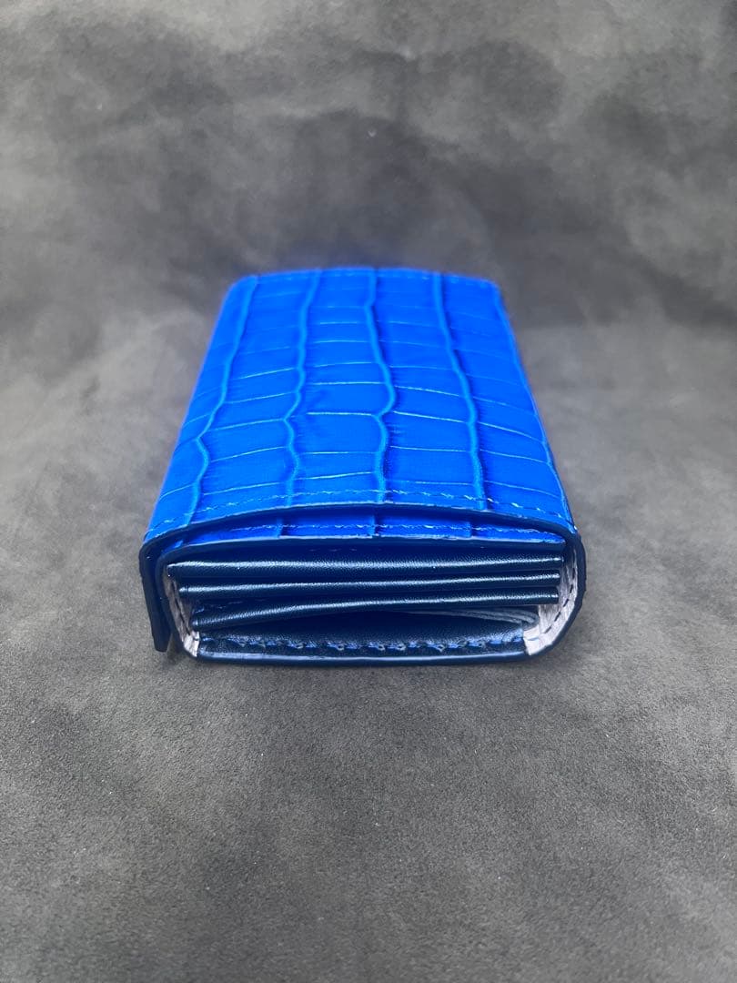 エムピウ ミッレフォッリエ　同型　革財布　クロコダイル型押しレザー