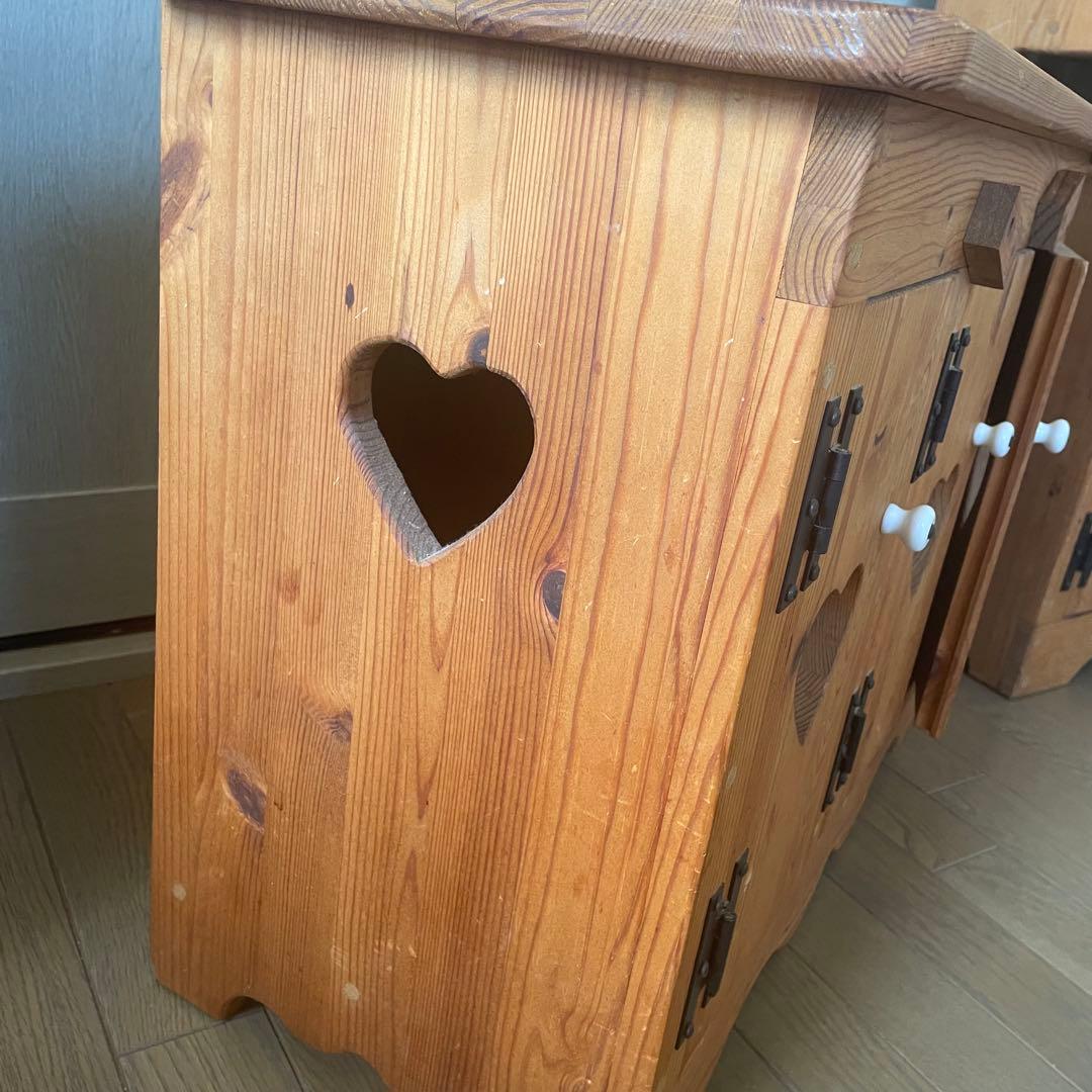 ココア◎used）カントリー家具　キャビネット　ローボード　テレビ台