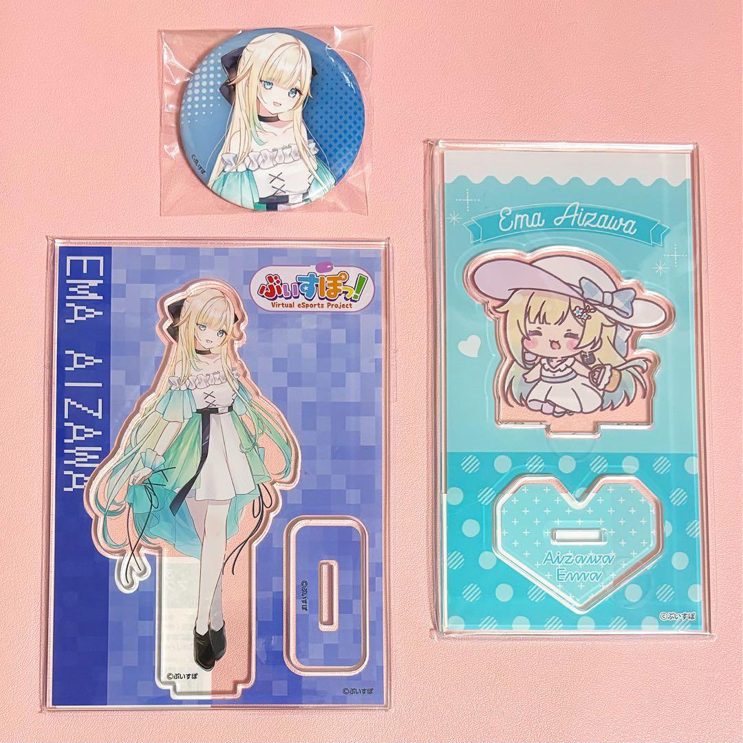 ぶいすぽっ！ POP UP STORE 藍沢エマ アクリルスタンド 缶バッジ