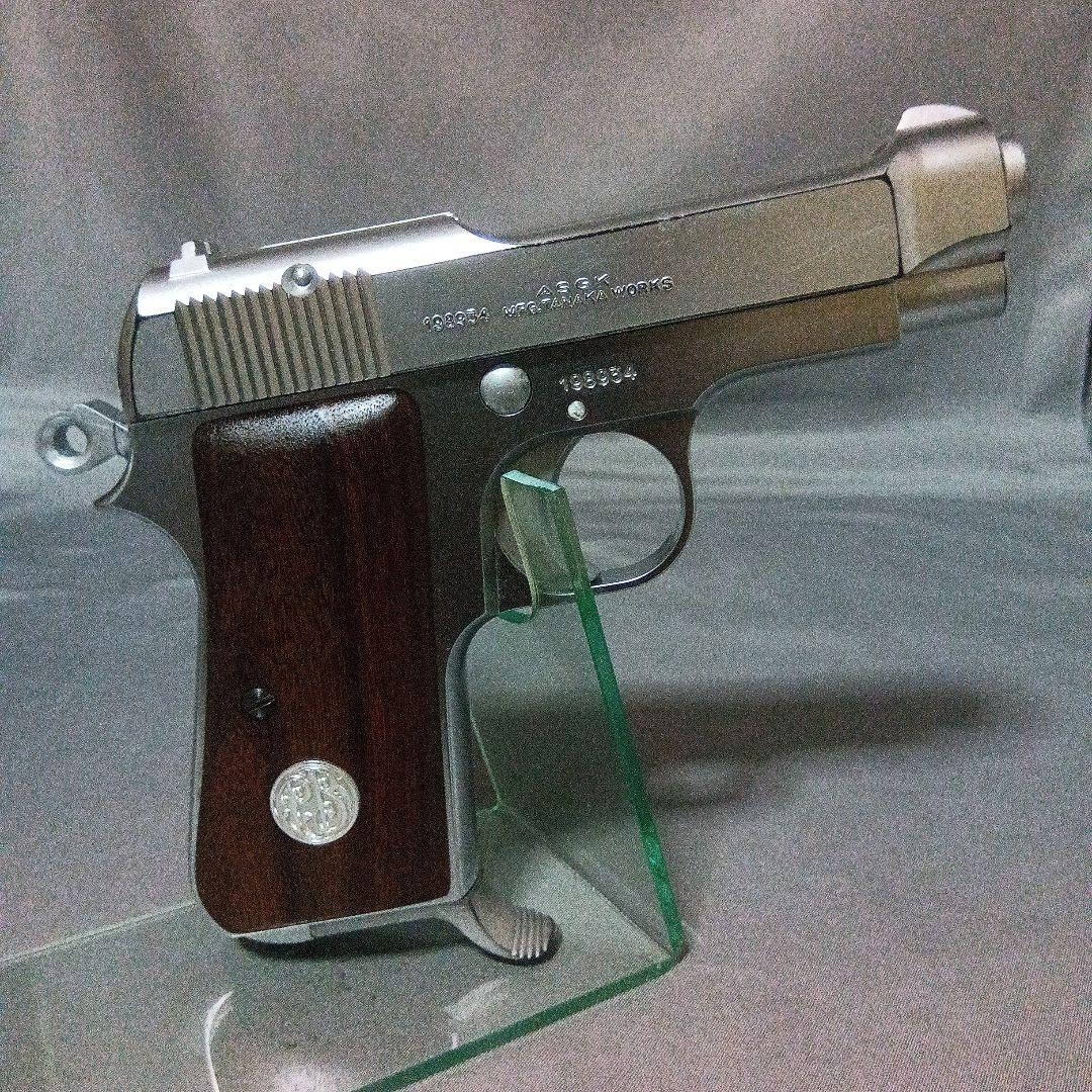 k*4様 タナカ ワークス M1934 ブローバック　木製グリップ　シルバーモデ