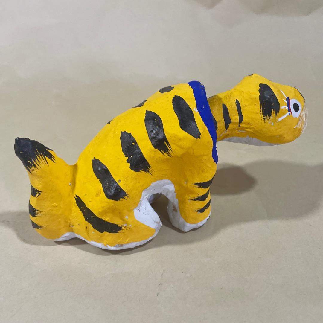 K142・　那覇張子　虎一対　郷土玩具、廃絶、縁起物、民俗、伝統工芸