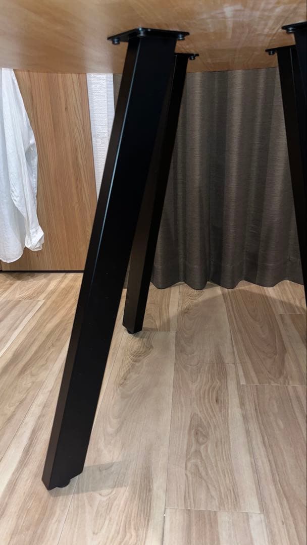 kanademono カフェテーブル ラバーウッド100cm 送料8600円込