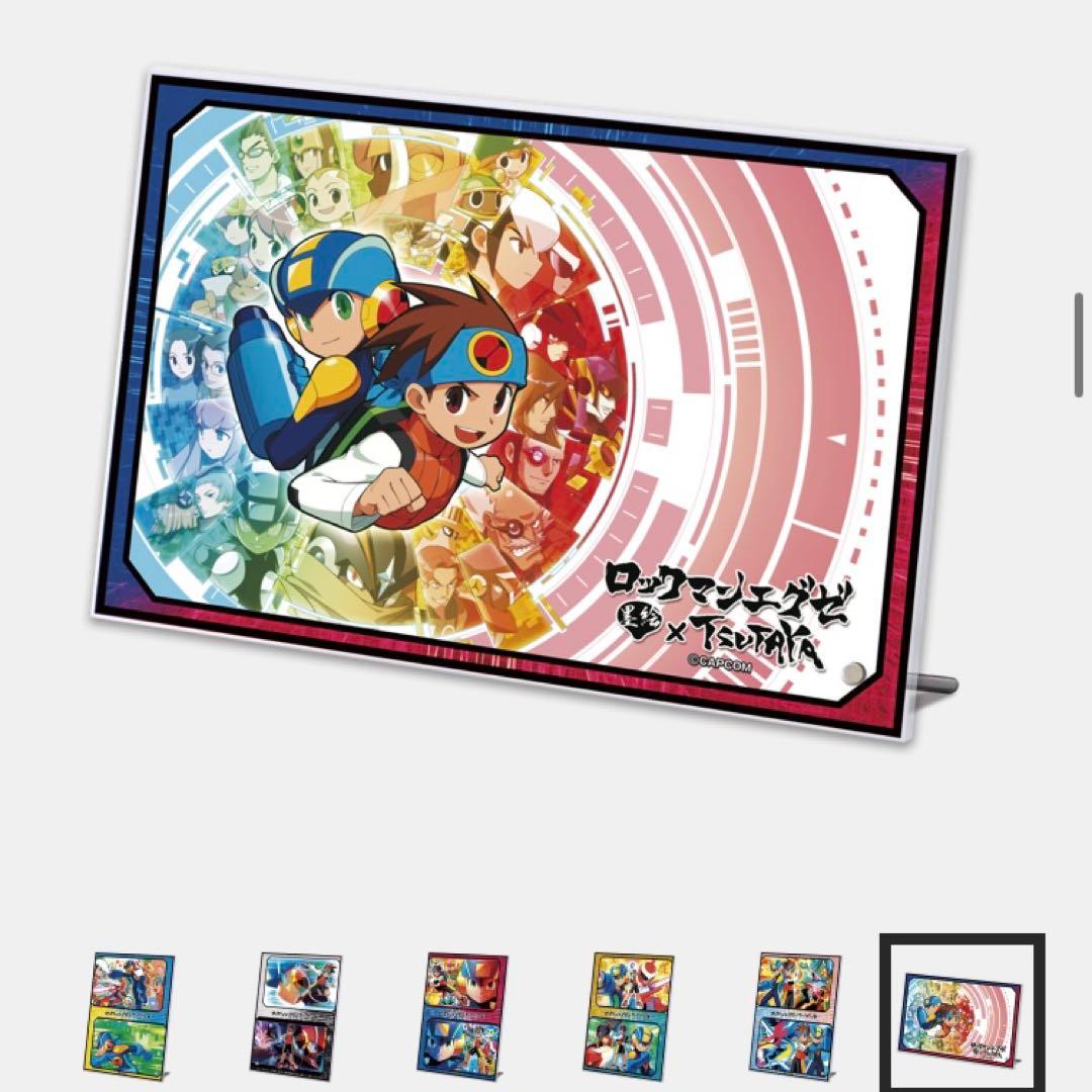 新品未開封　ロックマンエグゼ × TSUTAYA キラ箔アクリルプレート⑥