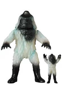 怪獣フィギュア 2体セット ホワイト・ブラック・グレー