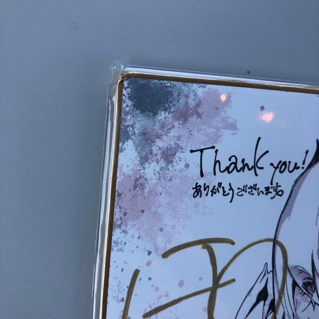 Vtuber 飯田ぽち。 3D化記念グッズ　直筆サイン色紙 メロブ