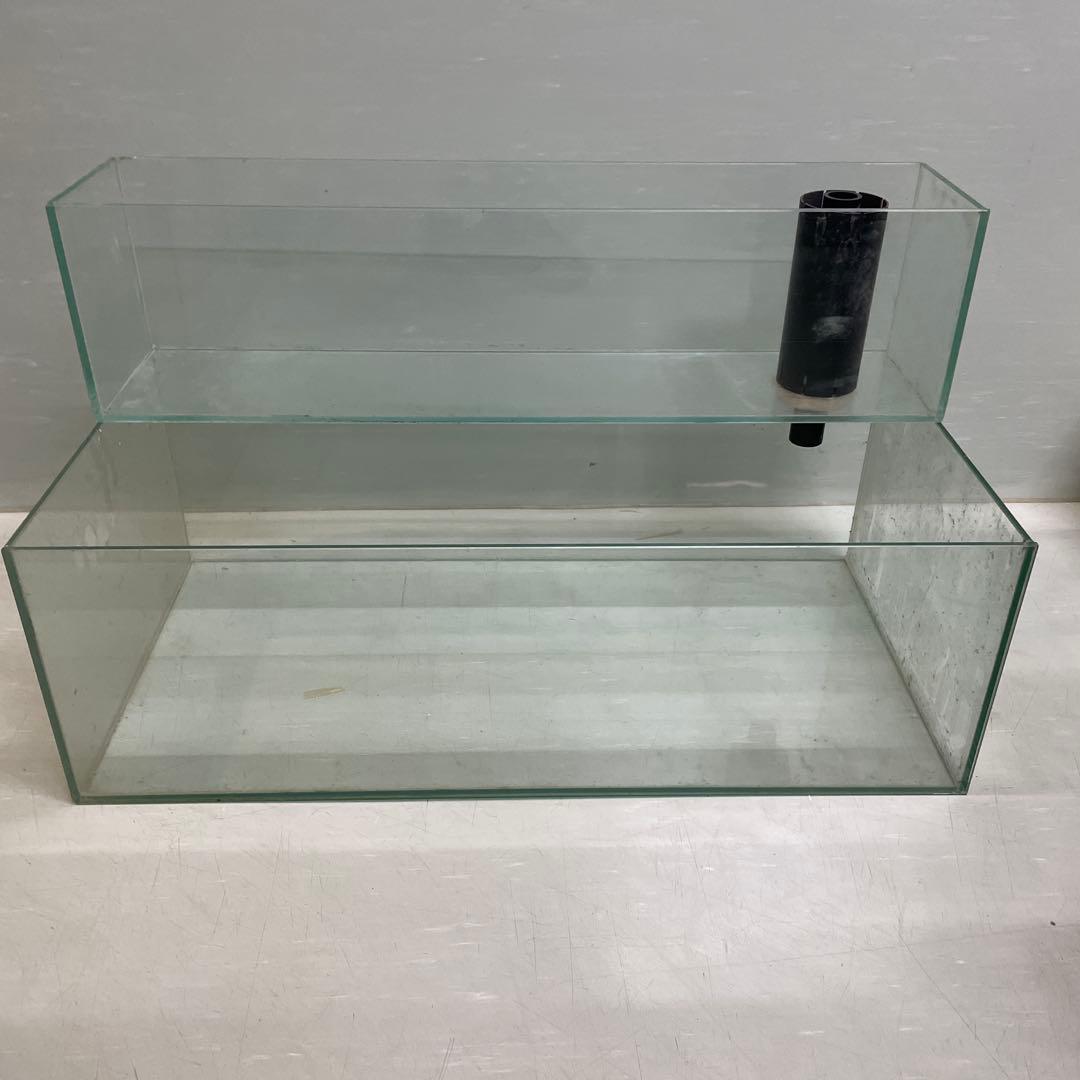 ２段式オーバーフロー リフジウムガラス水槽 ロータイプ