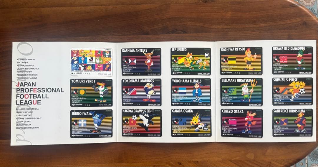 新品未使用　Jリーグ　1995年15枚オレンジカード 15,000円分