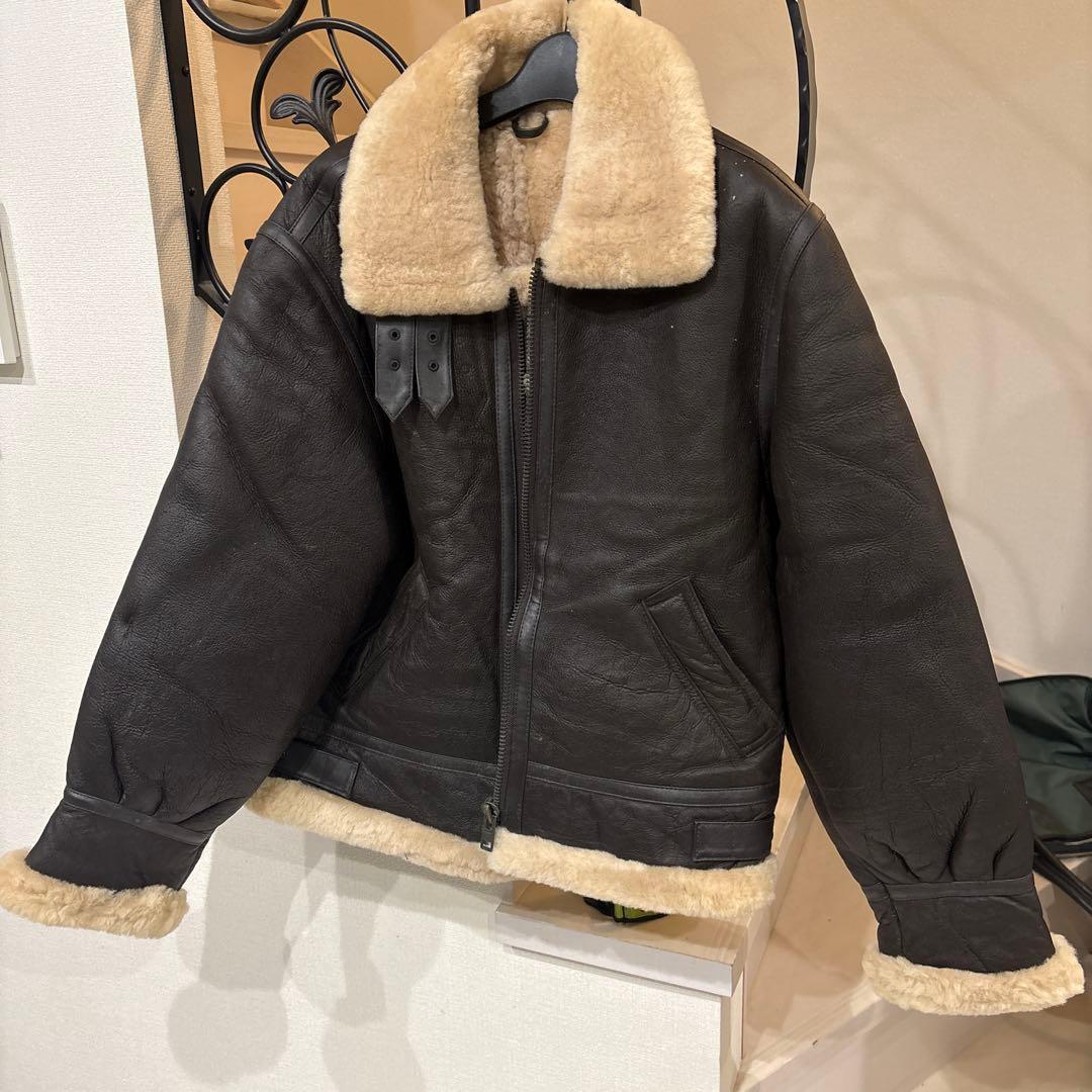 u*r様 羊毛皮　Ｂ-３革ジャンライダースジャケットシープスキン