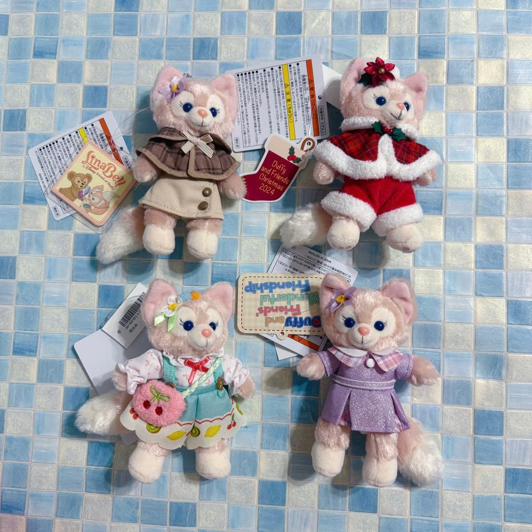 ディズニーリゾート　リーナベル　ぬいぐるみ　バッジ 4点セット