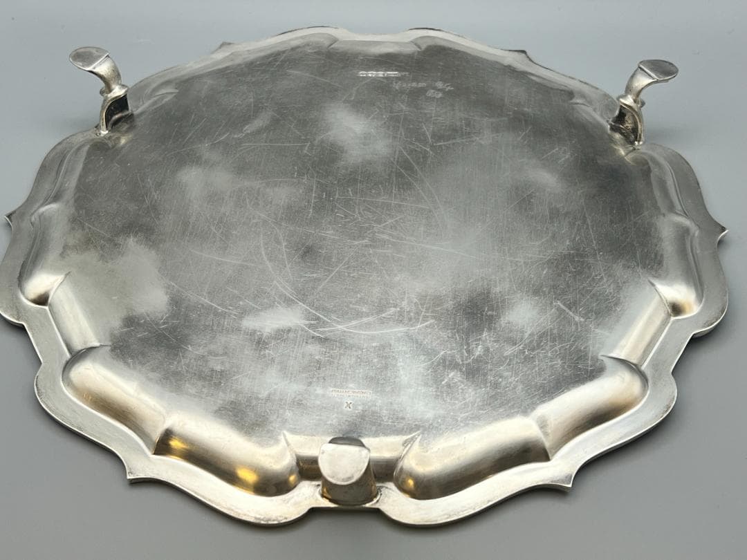 マッピン&ウェッブ／純銀 スターリングシルバー／トレイ　重612g