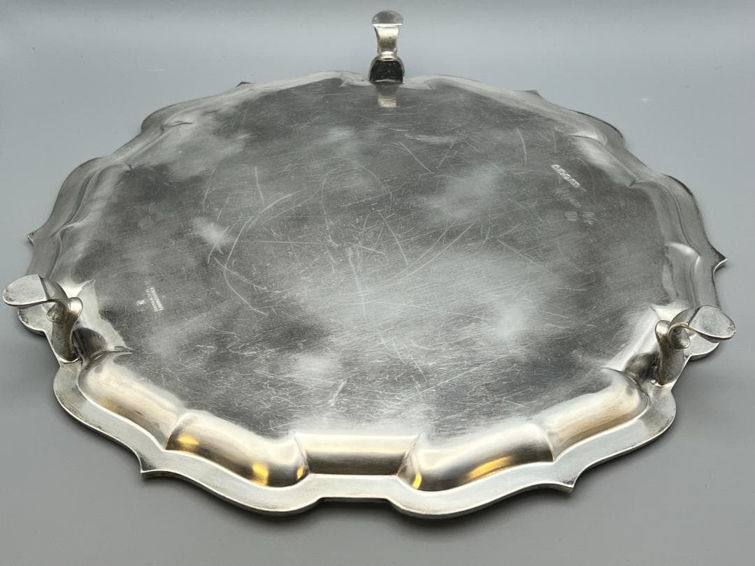 マッピン&ウェッブ／純銀 スターリングシルバー／トレイ　重612g