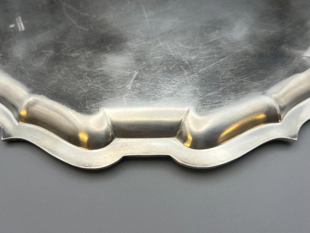 マッピン&ウェッブ／純銀 スターリングシルバー／トレイ　重612g