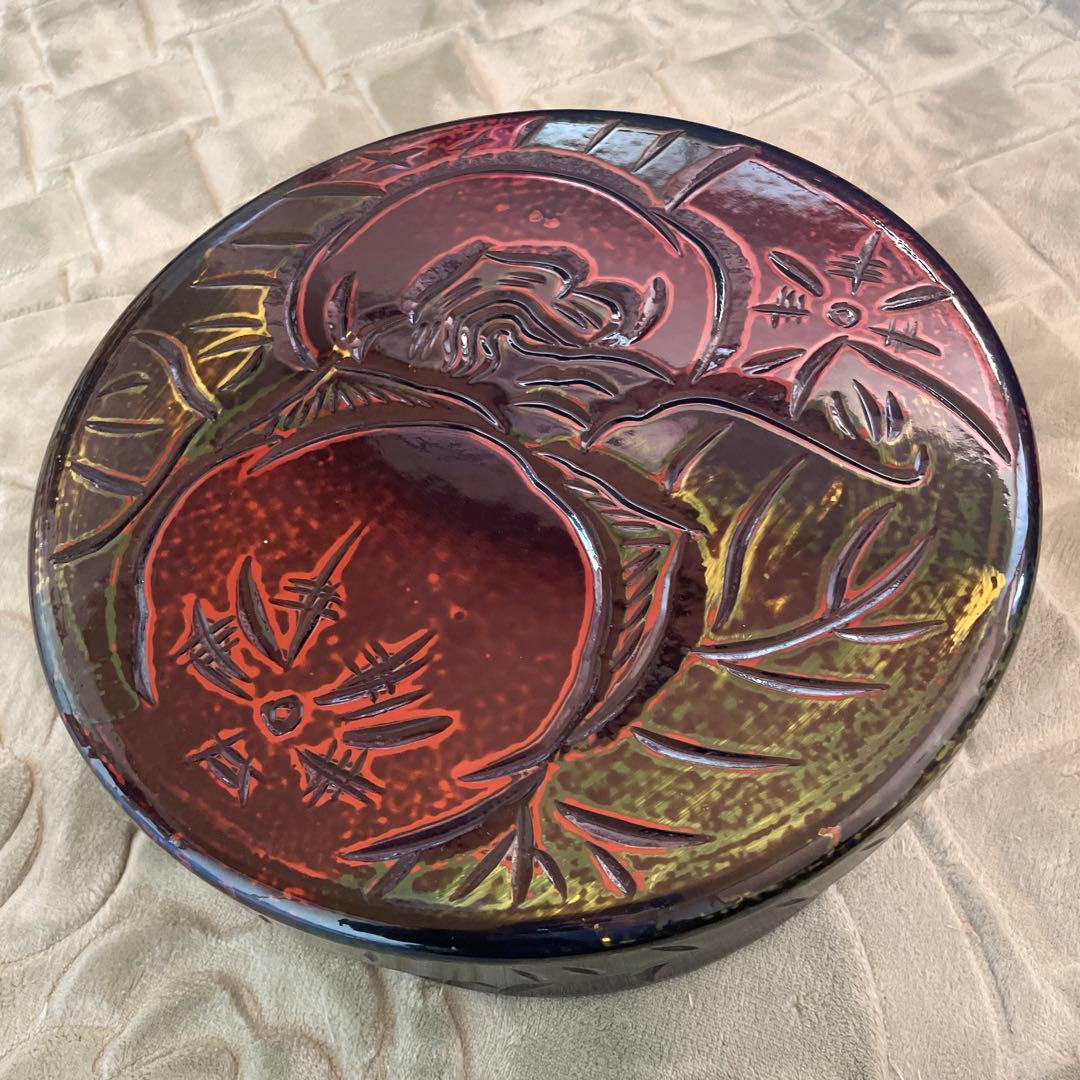 赤黒漆器 円形 椀