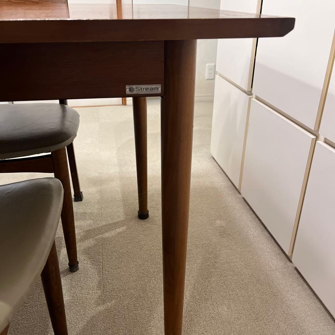 引取り限定Karf Streamダイニングテーブル チェア5点セット