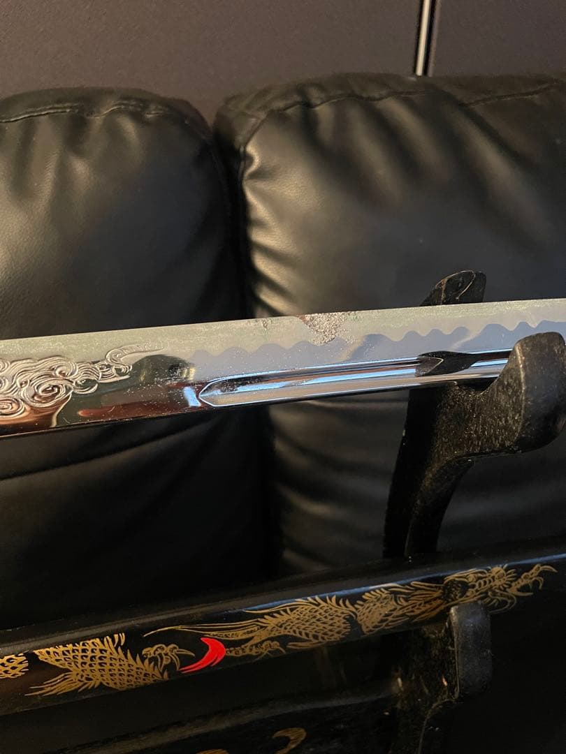 高級模造刀　太刀　居合刀　龍刻 模造刀
