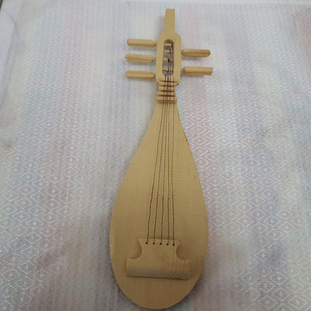 Ｂフライデー蔵出し特価美しい仏像です◆金運ヒバ材 弁財天◆秘部バチ付き２８cm