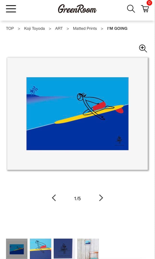 Koji Toyoda 豊田弘治　木製フレーム付き