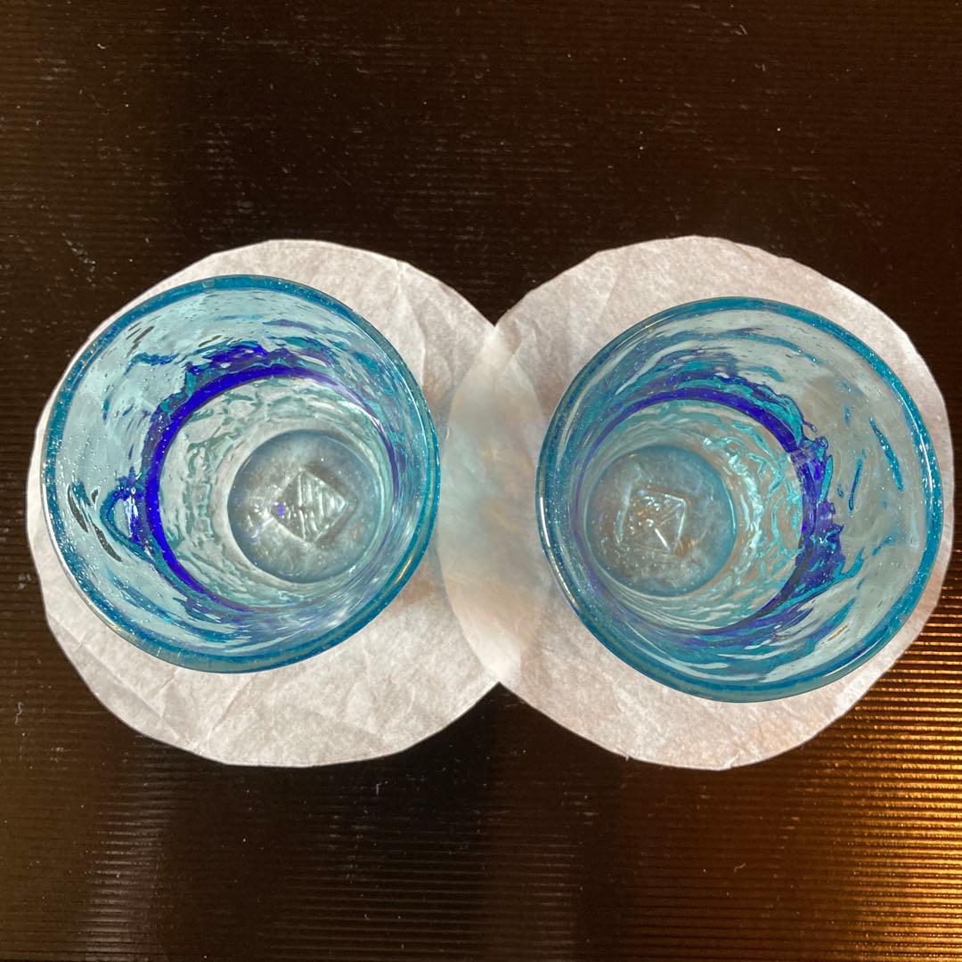 琉球ガラス　グラス二個