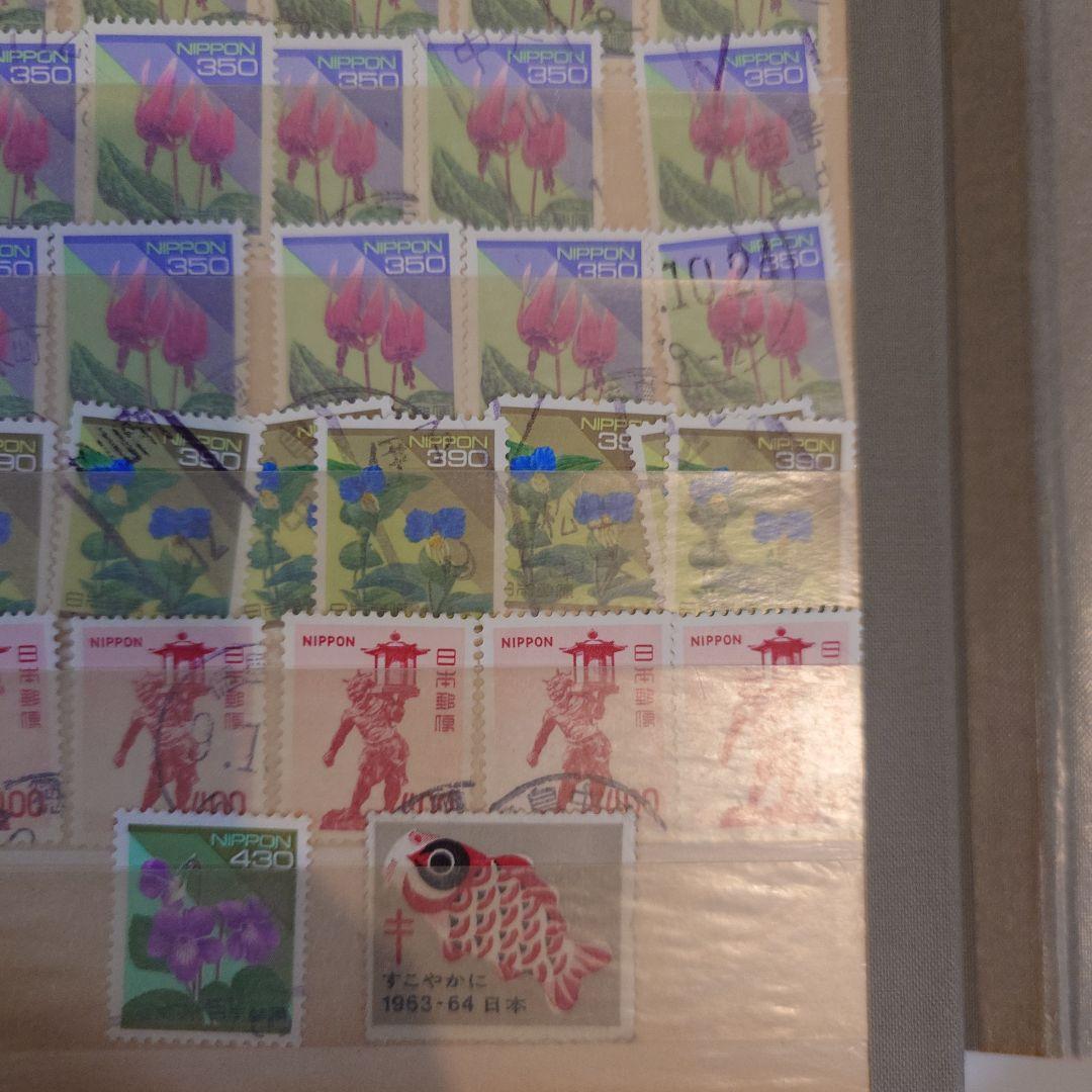 日本 使用済切手 花デザイン多数 80枚まとめ売り　ページ8
