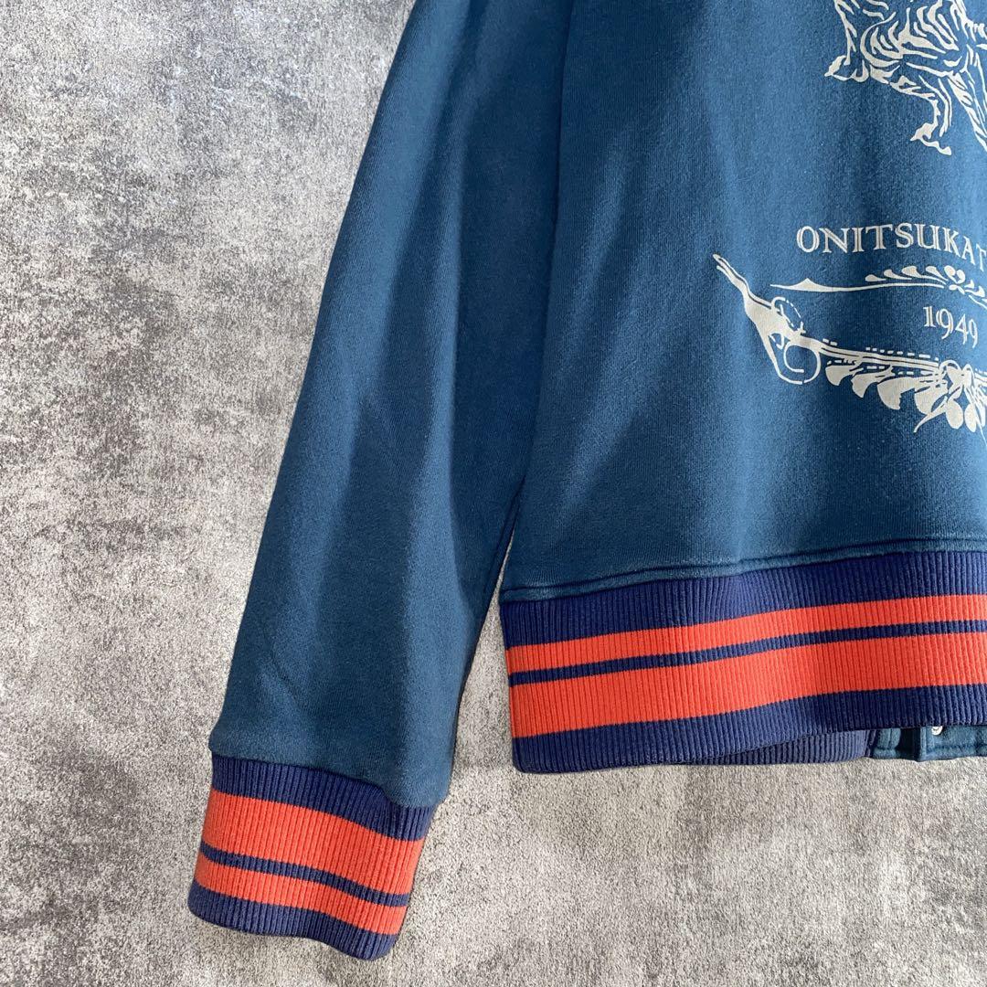 ヴィンテージ風 オニツカタイガー　1949 刺繍ロゴ ジャケット　背面虎　M