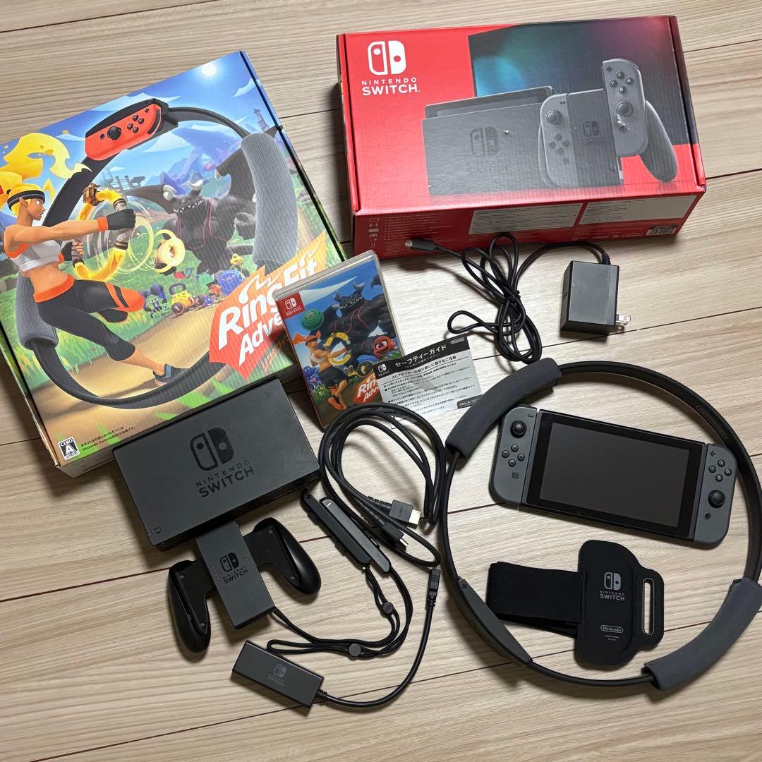 Nintendo Switch 本体 グレー リングフィットアドベンチャーセット
