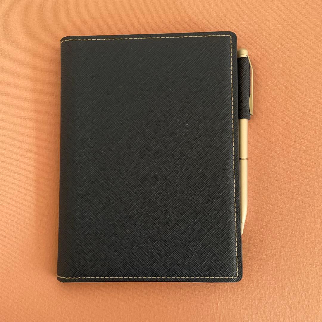 電子ノートカバー 黒 ペン付き