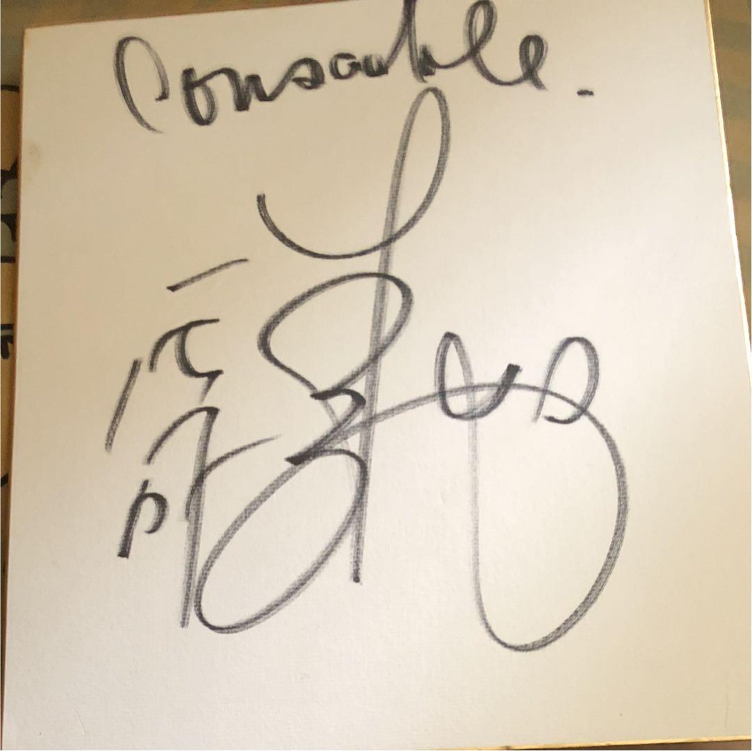 セルジオ越後の直筆サイン