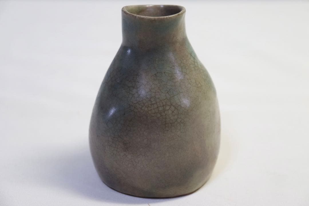 中国　民国期　緑哥釉徳利　元　古民具　送料込み0831