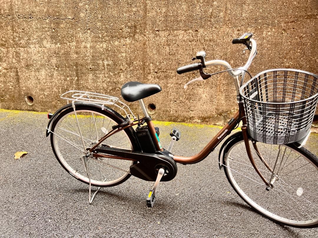 パナソニック　電動アシスト自転車 FY612T　アースブラウン 前バスケット付き