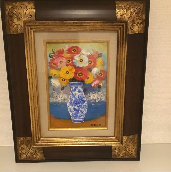 現代洋画家 清水じょうてん 6号アネモネ