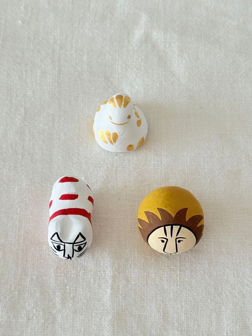 :::金沢　　落雁諸江屋　福徳煎餅　福徳せんべい　コラボ　リサ・ラーソン　土人形