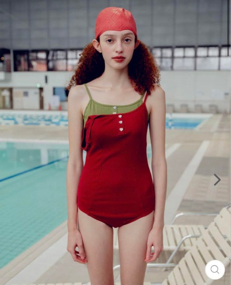 トップス POPPY Heart button leotard