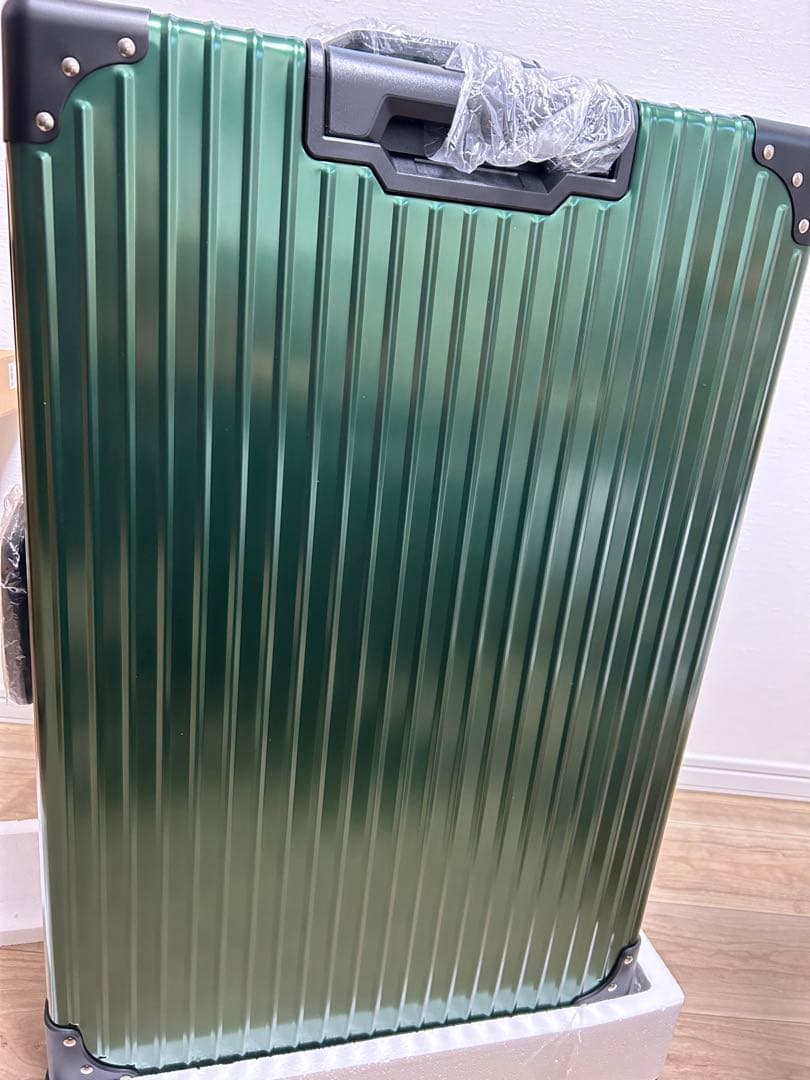 新品⭐️スーツケース オールアルミ合金⭐️キャリーケース アルミニウ グリーン XL