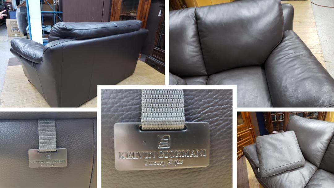 kinoyon 30②L8　美品　ケルビン・ジョルマーニ 本革 ２P＆