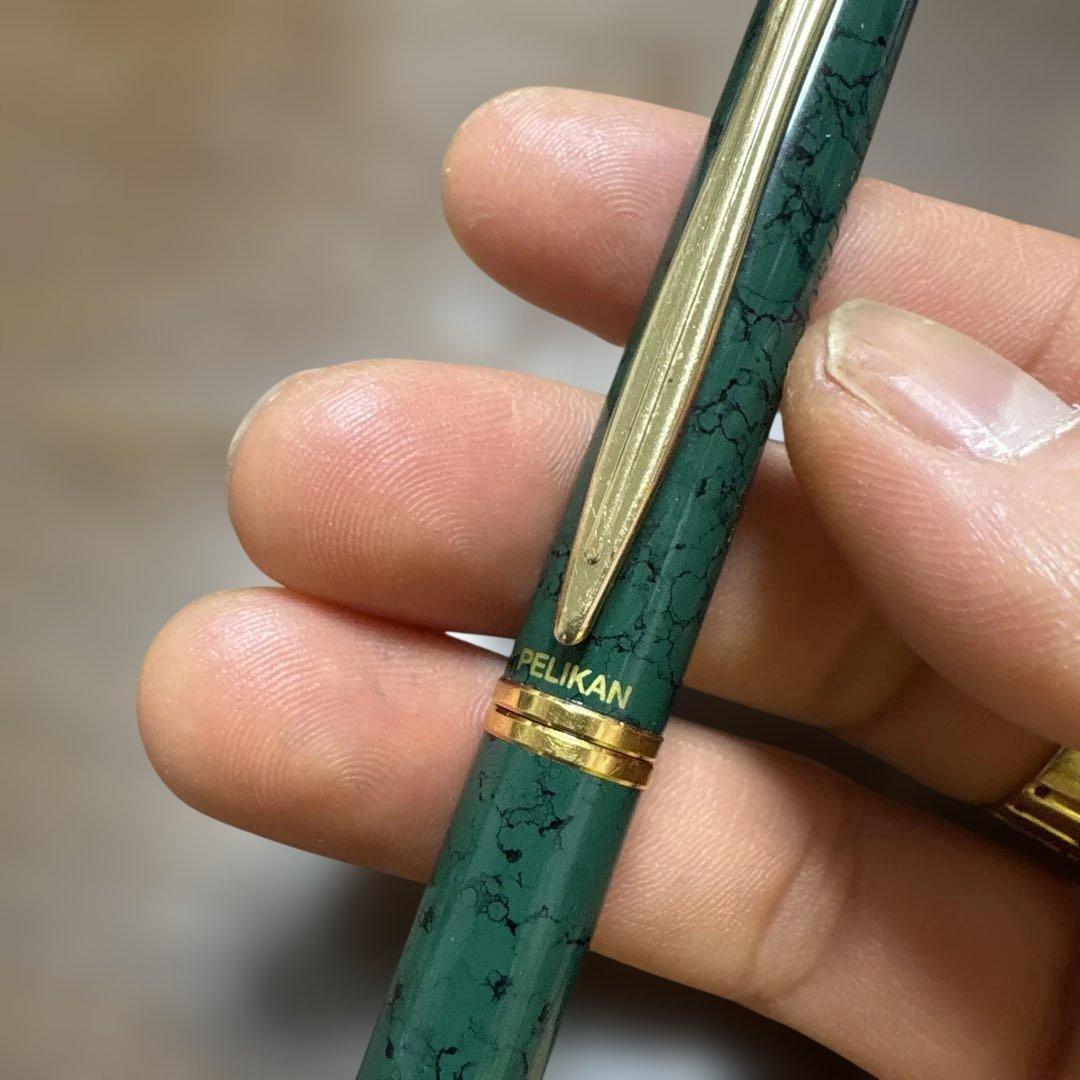 PELIKAN 緑色 万年筆14K